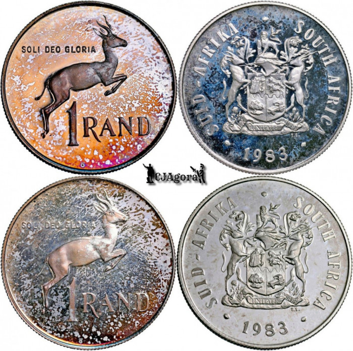 1983, 1 Rand (Hern#D300) - Africa de Sud - Proof CAMEO