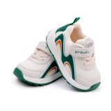 Adidasi albi cu verde - Valuri (Marime Disponibila: Marimea 23)
