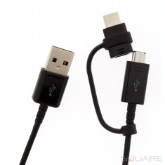 Cabluri de date Samsung EP-DG950DBE, Micro USB, Type C, Black