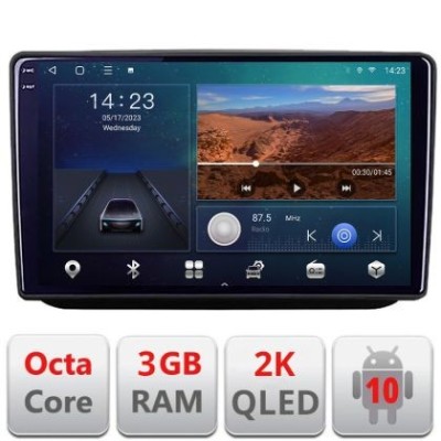 Navigatie Skoda Fabia 2 2009-2014 Android Ecran 2K QLED octa core 3+32 carplay android auto KIT-fabia2+EDT-E310V3-2K CarStore Technology foto