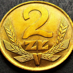 Moneda 2 ZLOTI - POLONIA, anul 1975 * cod 2585 = UNC luciu de batere