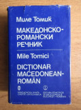 Mile Tomici - Dictionar macedonean-roman