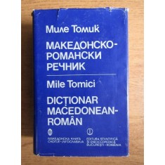 Mile Tomici - Dictionar macedonean-roman