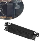Radiator universal de ulei din aluminiu, 13 randuri, pentru motor si transmisie, 330 x 50 x 95 mm, -AN10 37 , negru