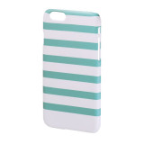 Carcasa Stripes iPhone 6 Hama, Verde/Alb, iPhone 6/6S, Plastic