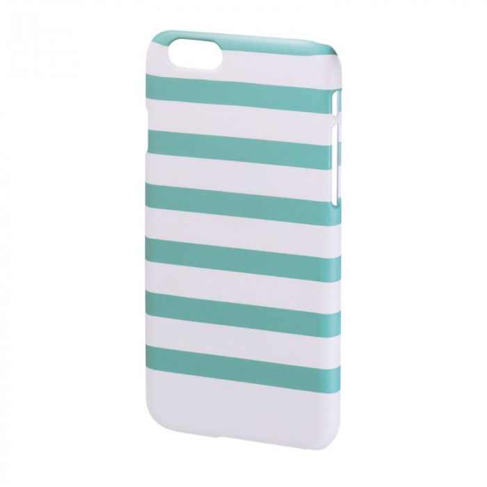 Carcasa Stripes iPhone 6 Hama, Verde/Alb