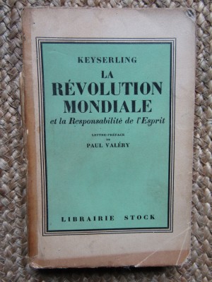 KEYSERLING LA REVOLUTION MONDIALE EXEMPLAR NUMEROTAT NR 13 foto
