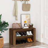 VidaXL Pantofar, stejar maro, 75x35x45 cm, lemn prelucrat