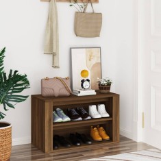 vidaXL Pantofar, stejar maro, 75x35x45 cm, lemn prelucrat foto