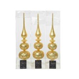 Cumpara ieftin Varf pentru brad - Treetop Matt Curl Diamonds - Gold | Kaemingk