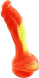 Dildo No.6 Fantasy Beasts, Silicon Premium, Portocaliu, 20 cm