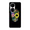 Husa compatibila cu Huawei Nova 8i model Flower Skull, Silicon, TPU, Viceversa