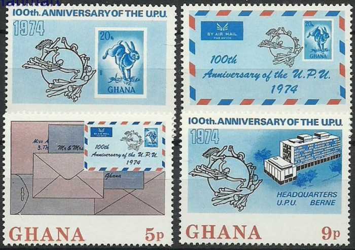 C4699 - Ghana 1974 - UPU 4v.neuzat,perfecta stare