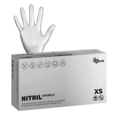 Manusi NITRIL Silver ESPEON (Argintiu fara Pudra) - XS - Silver