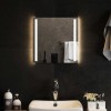 VidaXL Oglindă de baie cu LED, 40x40 cm 151738