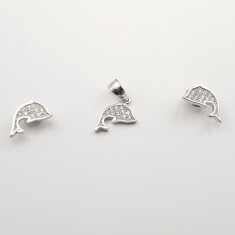 Set Argint 925 incrustat cu pietre Zirconiu &amp;amp;#8222;Delfin&amp;amp;#8221; foto