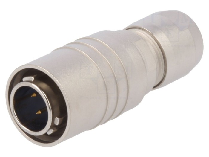 Conector circular HR10 push-pull 4 pini aurit