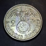 Germania Nazista 2 reichsmark 1937 A argint