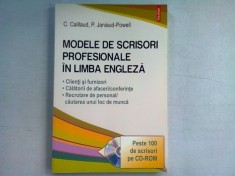 MODELE DE SCRISORI PROFESIONALE IN LIMBA ENGLEZA - C. CAILLAUD (FARA CD)