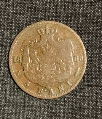 Moneda 5 bani 1883 foto