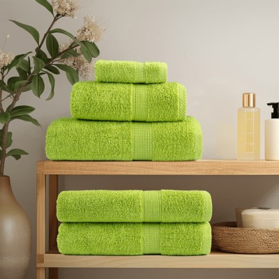 vidaXL Prosoape de spalare 4 pcs Verde măr 15 x 21 cm Bumbac foto