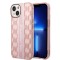Husa iPhone 15 Plus / iPhone 14 Plus - Karl Lagerfeld Hardcase Monogram (KLHCP14MHKLSPCP) - Pink Stripe