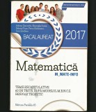 MATEMATICĂ - BACALAUREAT 2017 - BAC MATE-INFO - TESTE, TEME - ADRIAN ZANOSCHI
