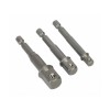 Set 3 adaptori patrati 1/4 HEX la 3/8 si 1/2 Raider Power Tools