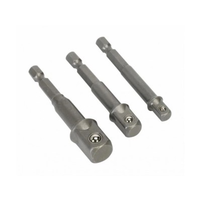 Set 3 adaptori patrati 1/4 HEX la 3/8 si 1/2 Raider Power Tools foto
