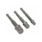 Set 3 adaptori patrati 1/4 HEX la 3/8 si 1/2 Raider Power Tools