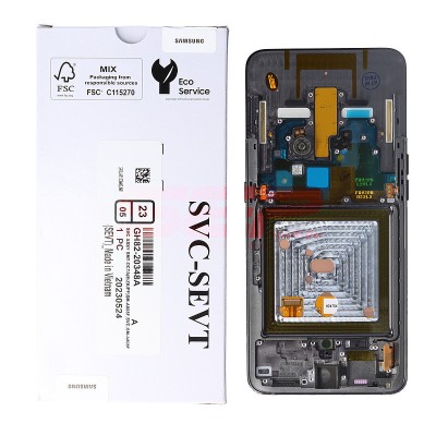 LCD+Touchscreen cu Rama Samsung Galaxy A80 / A805 BLACK Original Service Pack foto