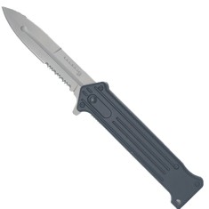 Briceag cu Deschidere Manuala, Maner Anti Alunecare, Prindere Curea, Model Cryo, 22 cm, negru