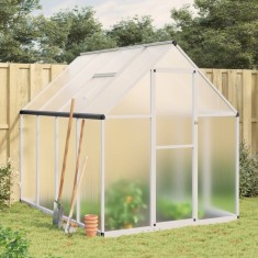 vidaXL Sere cu cadru de bază, argintiu, 224x169x195 cm, aluminiu