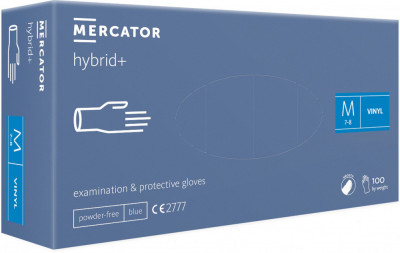 Manusi Vinil Mercator Hybrid +, M, 100 buc foto