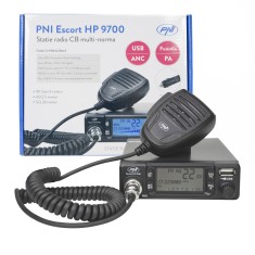 Aproape nou: Statie radio CB PNI Escort HP 9700 USB, ANC, ASQ, alimentare 12V / 24V