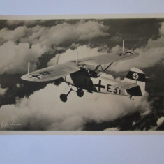 Carte postala/fotografie originala avion german:Unsere Luftwaffe/forta aeriana