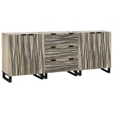 VidaXL Set de mobilier pentru baie 3 pcs Alb 180 x 33 x 75 cm