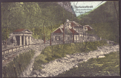 1611 - Baile HERCULANE The alley to the springs, Romania - old postcard - unused foto