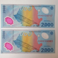 BANCNOTA 2000 lei 1999. Seria 005A +004C