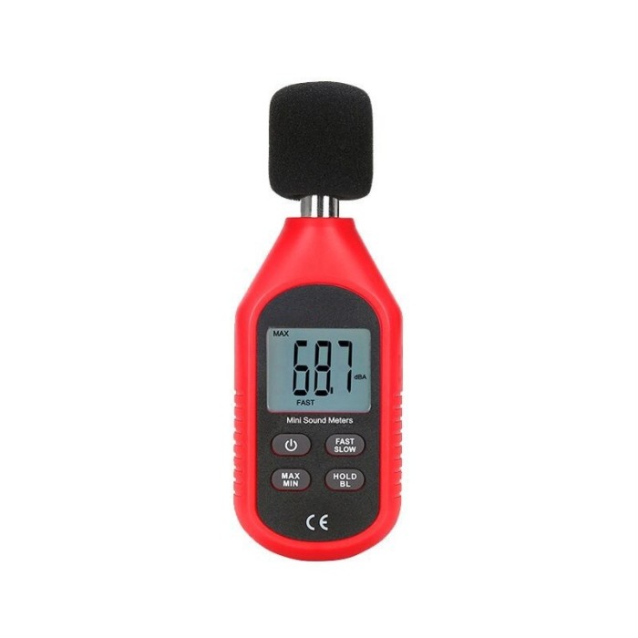 Decibelmetru elSales ELS-353 cu afisaj digital LCD, oprire automata , rosu