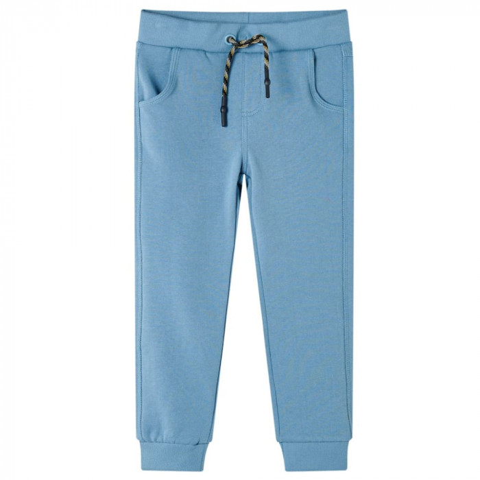 Pantaloni de trening pentru copii, albastru, 128 GartenMobel Dekor