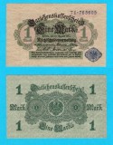 Germania (p#52) 1 Mark 1914 aUNC+ 'Sigiliu albastru' serie: 71 763605; (ROG CITITI DETALIILE!)