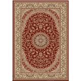 Covor Model Lotos 1555-210, Marime 160 x 230 cm, Grena, Rosu, Inaltime Fir 8 mm, Antialergic, Polipropilena, Living, Dormitor, Sufragerie, Birou