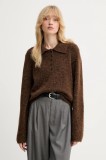 Gestuz pulover de l&acirc;nă culoarea gri, light, 10910534