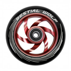 Roata Trotineta Bestial Wolf Twister 110mm + Abec 9 Black/Red foto