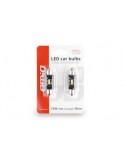 Set 2 bec led auto C5W Canbus cu 1Smd UltraBright 36mm 12/24v, Amio