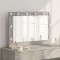 vidaXL Oglindă de toaletă Gri beton Sticlă 80 x 55 x 18 cm Oglindă