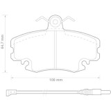 Set placute frana Jurid 571526D, parte montare : Punte fata