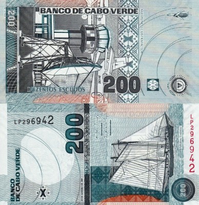 CAPUL VERDE 200 escudos 2005 UNC!!! foto