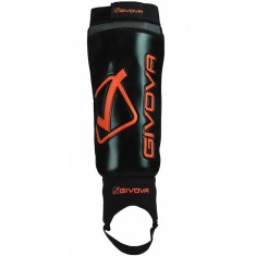 Protectii tibie Givova Difesa, black-orange, senior